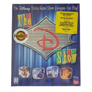 NEW Sealed The D Show Disney Trivia Computer Game CD-ROM Windows 95 & MAC